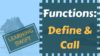 Learning Swift: Functions [Define and Call]