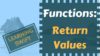 Learning Swift Functions Return Values